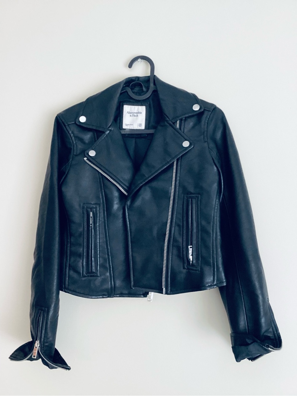 Abercrombie & Fitch Black Moto Jacket